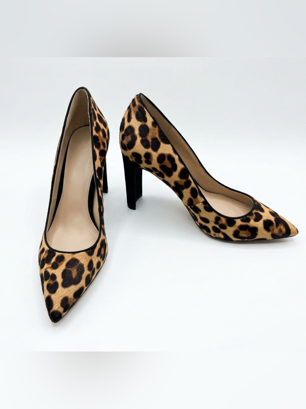 Aldo Leopard-Print Pointed Pumps in Tan and Black • Size 9 • EUC